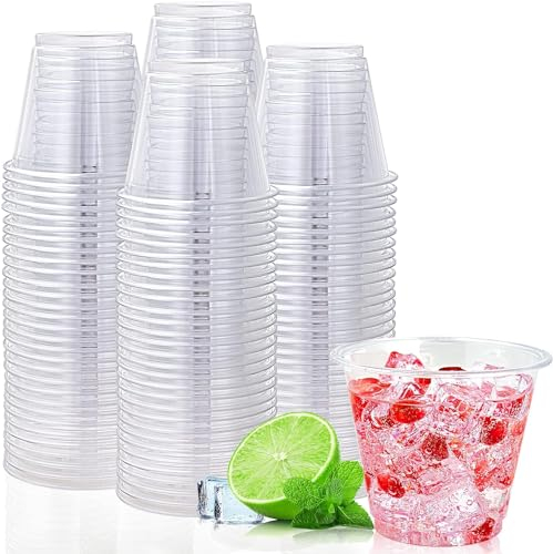 Panexf 100 Stück Schnapsgläser Plastik 4cl/40ml Shotgläser plastikbecher Schnapsbecher aus PP - Material, Wiederverwendbarer Trinkbecher für Party Spaß