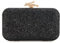 Syrads Pochette per Donna Borsa da Sera Pochette con Catena per Festa di Nozze,Nero