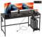 JOISCOPE Scrivania per Computer PC con Porta di Ricarica USB e Type-C,Scrivania Gaming con Ganci e Ripiani, Scrivania PC Minimalista, Scrivanie Moderne per Ufficio e Studio,152x50x75cm, Nero