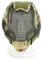 Taktische Airsoft-Maske, verstellbare Vollgesichtsmesh-Schutzmaske mit Ohrenschutz für Outdoor CS Spiel Jagd Halloween Paintball Hockey Kostüm Cosplay (Camo)