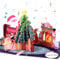 MUSIK-Weihnachtskarte, Pop-up Weihnachtskarte mit Musik für Kinder, Karte Weihnachten mit Weihnachtsman & Weihnachtsbaum als Geschenk für Kinder, Frau, Mann, Jungen, Mädchen, Kunden