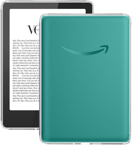 CONAPIKA Coque pour Kindle Paperwhite 2024/Colorsoft Signature Edition 2024 7 Pouces, Soft TPU Silicone Etui Antichoc avec Coins Renforcés, Ultra-Light Anti-Slip Bumper Housse Case, Transparent