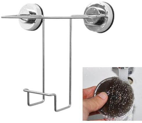 Magazinhalter mit Saugnapf aus Edelstahl ohne Bohren für Toilette