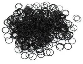 Aqxypas 30 Teile/los Gummi Schwarz NBR CS 0,5mm Dicke OD1.8/2.5/2.8/3/3.5/4/4.5/5/7mm Uhr ORing Dichtung Wasserdichte Gummi Oring(3x2x0.5mm,30pieces)