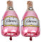 Ciieeo 2pcs Unique Martini Wine Balloons Decorative Party Balloons for Bachelor Engagement