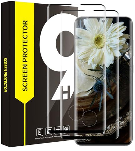 Bodyguard Verre Trempé pour Samsung Galaxy S20 Ultra 5G, 3D Couverture Complète, 9H Dureté protection écran, Anti-huile, à l'épreuve des bulles, Ultra HD Claire S20 Ultra vitre protection-2 pièces