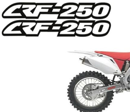 Adesivo decalcomania Adesivi Motociclette Decalcomanie Riflettenti Forcellone Oscillante Per HONDA CRF 250F 250X 250R 250LE 150F 150R 300L 450R 450L Decalcomanie Scatola Albero Trasmissione(White)