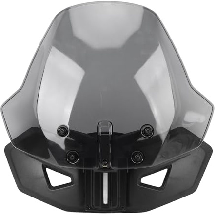 Ausla Windschutzscheibe Ryker Bombardier Verstellbare Windschutzscheibe, PC Aerodynamische Komfort-Sport-Windschutz für Ryker 600 900 Sport 219401032 (Gray)