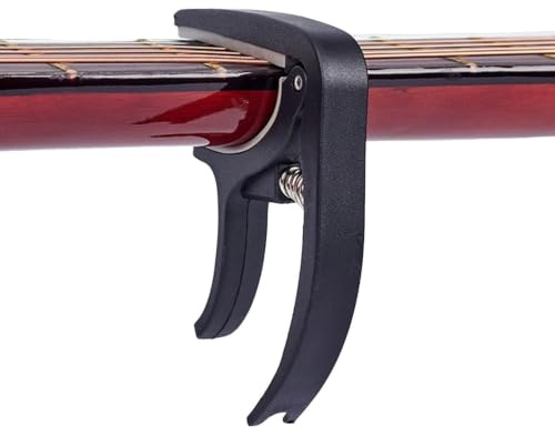 Kapodaster Für Gitarre, Tragbarer Einhand-Gitarren-Kapodaster | Für Akustik- Und E-Gitarren, Westerngitarre, Ukulele, Mandoline, Banjo