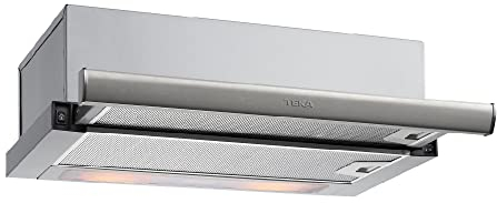 Teka TL 7420 - Campana Extractora Extensible de 70 cm, Motor de Doble Turbina, 3 Velocidades, Campana Telescópica o Extraplana, Mandos Mecánicos, Lámparas LED, Color Acero Inoxidable