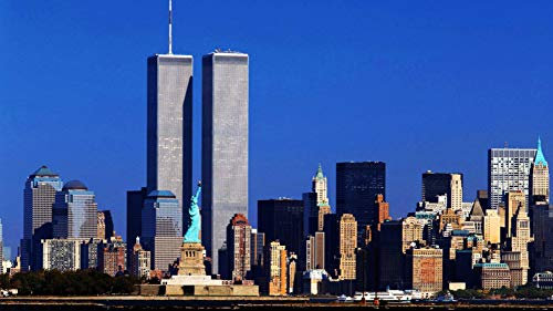 HCYEFG Für Erwachsene Erwachsene Puzzle Stichsägen 1000 Teile World Trade Center New York DIY Kunst