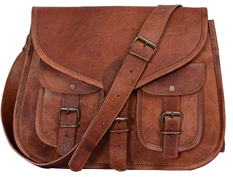 Alaska Exports Sac à main en cuir véritable pour femme, sac fourre-tout, sac à bandoulière (9 X 11 X 3.5) pouces