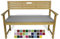 Rollmayer Bankkissen Bankauflage Sitzkissen Bankpolster Auflage für Bänke in Haus und Garten Kollektion Vivid, 1 Stück (Silbergrau 31, 120x50x4cm)