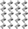 HONGCI 100 Pcs 301 Boucle en Z en Acier Inox pour vitrage de serre chaude,pinces de fixation pour vitre de verre à effet de serre