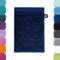 Lavea Waschlappen Set - 6X Waschhandschuh 16x22 cm - Navyblau - weiche Duschlappen für Gesicht & Körper von Baby, Kinder & Erwachsene - 100% GOTS zertifizierte Bio-Baumwolle - Premium Serie Bali