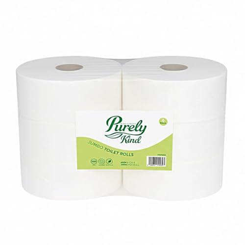 Blake & White Purely Kind Toilettenpapier, 2-lagig, Jumbo, FSC-zertifiziert, 350 m, 62 mm Kern, 6 Rollen