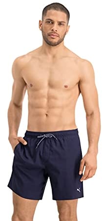 PUMA Herren Mens Medium Length Swim Shorts Badebekleidung, Navy, XS EU