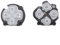 Botón de dirección D-Pad de repuesto ABXY tecla izquierda derecha para consola PS Vita 2000 PSV 2000, color blanco
