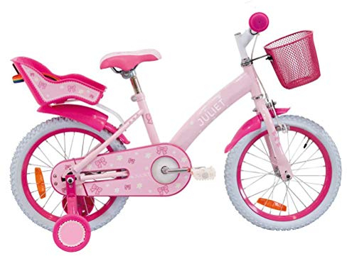 Merida Kinder Fahrrad Juliet Girl Pink 14 mit Puppensitz,Lenkerkorb,Stützräder Neu