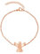 Nuoli® Schutzengel Armband Damen Rosegold (15 + 5cm verstellbar) Engel Armkette für Frauen & Mädchen, aus poliertem Edelstahl, in Silber und Rosegold erhältlich