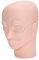 Make-up Übungskopf Modell, 3D dimensionale Make-up Schaufensterpuppe Silikon abnehmbare Puppe Gesicht Kopf für Wimpern Make-up Übung