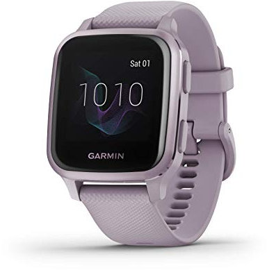 Garmin Venu Sq, Smartwatch GPS con display touchscreen luminoso, fino a 6 giorni di autonomia, viola orchidea (rinnovato)