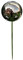 Jürgen Bocker Garten-Ambiente Gartenstecker Rosenkugel 15 cm mit Stab 80 cm aus Edelstahl Schwarz poliert