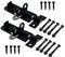 Lockable Sliding Bolt | Brenton Pad Bolt | 100mm / 4 Inch | Black Powder Coating | Pack of 2