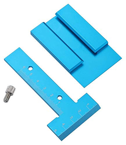 RH-HPC Woodworking Tools Woodworking Gadget Depth Measurement Aluminum Alloy Carpentry Measuring Tools for Wood Router Table Woodworking Ruler