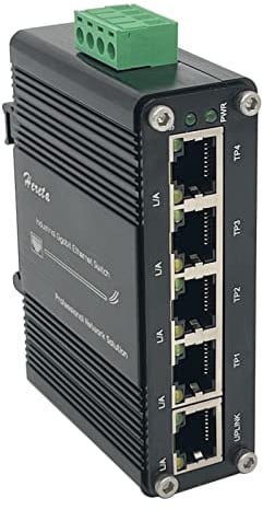Mini commutateur industriel Gigabit Ethernet 5 ports 10/100 Mbps demi-duplex intégral et 1000 Mbps full duplex
