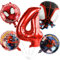 Luftballons Geburtstag 4 Jahre, Folienballon Geburtstag Kinder 4 Jahre, Luftballons Kindergeburtstag, Ballons Geburtstagdeko, für Jungen und Mädchen Party Dekoration