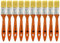 10 Pack Paint Brushes Ideal for Walls & Ceilings, Paint Brush Set with Synthetic Bristle Brush, Heavy-Duty Gloss Paint Brush for Fiberglass and Laminating (1 Inch)