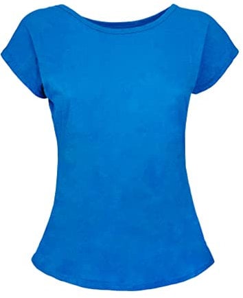 JOPHY & CO. T-Shirt Maglietta Donna Maniche Corte 100% Cotone (cod. 9051) (XS, Royal)