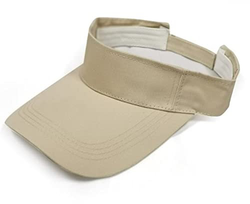 Voarge Sun Visor Cap, Adjustable Sports Caps Empty Top Baseball Cap Summer Sun Hats, Beach Pool Travel Sports for Men and Women, Khaki