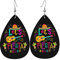 Cinco De Mayo Let'S Fiesta Sombrero Gitarre Kaktus Leder Ohrringe für Frauen baumeln Ohrring Tropfen Anhänger mit Haken Geschenke für Erwachsene Mädchen