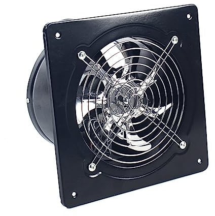 DISHENGZHEN 50W Explosion Proof Fan Exhaust Fan 7 Inch Kitchen High Speed Powerful Range Fumes Industrial Metal Durable Flow Fan 110V，2800r/min