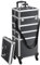 Yaheetech Valise de Maquillage 5 en 1 avec Couverture Mallette Maquillage Verrouillable Compartiments Valise de Beauté Professionnelle 34 x 25,5 x 80,2 cm Noir