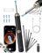 Kekoy Ear Wax Removal Kit Otoscope Ear Camera 1296P HD, WiFi Ear Cleaner with Camera, Rechargeable Ear Wax Remover Tool with Camera, Ear Wax Removal Tool with Lights for Adult & Kid(Black Gold)