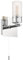Compact Designer IP44 Rated Bathroom Wall Light Fixture with Tubular Glass Shade in Shiny Polished Chrome | Pull Switch | 1 x 18w G9 Bulb by Happy Homewares