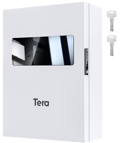 Tera Wallbox Protection en Acier avec Serrure Numérique Crochet de Rangement pour Station de Charge Véhicule Électrique Accessoires de Bornes de Recharge Universelle Anti-vol Étanche Abri Intempéries