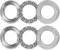 QUARKZMAN 51103 Axial Kugel Lager 17mm x 30mm x 9mm Stahl mit Hohem Kohlenstoffgehalt und Unterlegscheiben ABEC1 2Stk