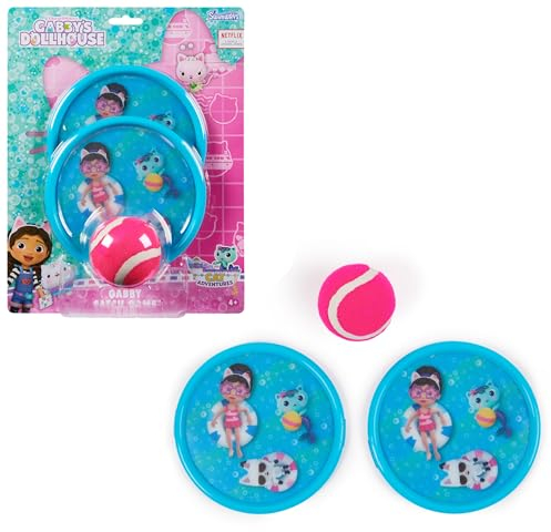 SwimWays Gabby's Dollhouse - Juego de Pelota de Velcro Impermeable para niños a Partir de 4 años