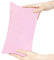 Winmany Mini-Kissen, 27,9 x 17,8 cm, maschinenwaschbar, kleine Kissen, einfarbig, kleines Nickerchenkissen für Erwachsener, Hunde, Reisen (Rosa)