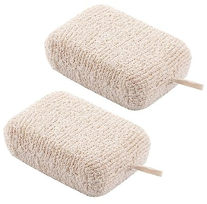 Housoutil 6stücke Peeling-badschwämme Exfolierende Reinigungsschwämme Für Dusche Sanfte Körperpeeling Und Massageanwendung Beige Für Tägliche Hautpflege