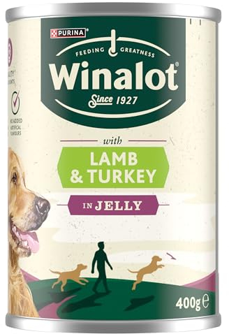 WINALOT Classics Mixed in Jelly Turkey & Lamb Wet Dog Food Cans 12x400g