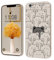 Creativo Cartone Animato Custodia Morbida in Silicone Compatibile con iPhone 6 Plus/iphone 6s Plus Cover, [Pattern Gatto] Anti Fall Protettivo Case,Bianco