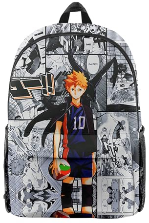 Chukamalilayi Haikyuu Rucksack 3D Anime digitalen Farbdruck Campus Studenten Schultern Rucksack große Kapazität Reise Laptop Tasche Haikyuu Studenten Kinder Schultasche (typ1)