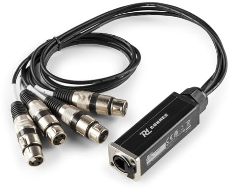 PD Connex CX192 Stage Box - RJ45 auf 4x XLR female Splitter Multikabel - 70cm