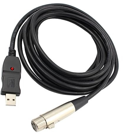 BESTonZON 3m Câble Convertisseur Usb Male Vers Xlr Femelle De Mètres Adaptateur Audio Pratique Pour Microphones Et Enregistrements Sur Ordinateur