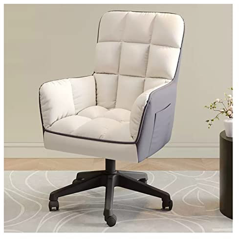 EUEIQCBZ Modernes weißes Schwenk -Single -Sofa mit Stoff Polster hochrücken und Arme ideal für Wohnzimmerbüro oder Reading Nook